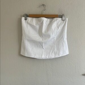 J. McLaughlin White Strapless Top